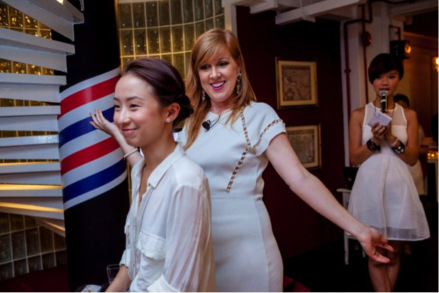 Andrea doing what she does best; making an amazing bridal hair style with the help of the Pantene Total Damage Care 10 BB Crème.