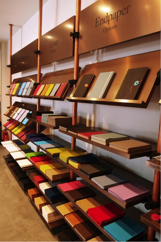 Bynd Artisan Atelier Selection of Paper | SUPERADRIANME.com A glimpse of the numerous options you have at Bynd Artisan Atelier for personalising your very own notebook.