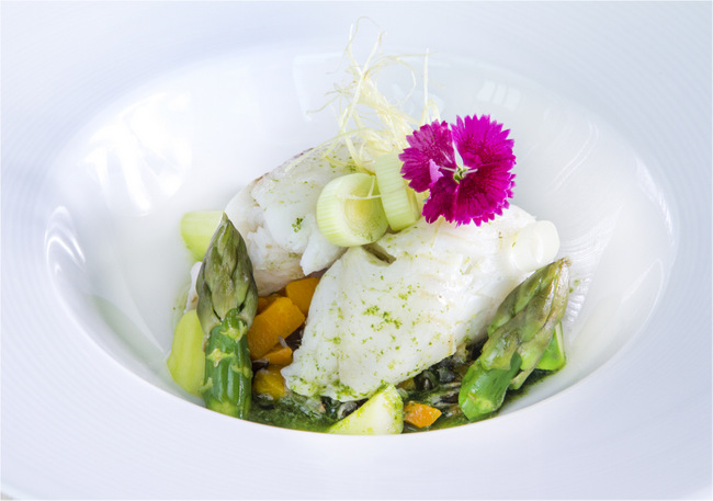 Spuds & Aprons Festive Set Dinner Confit of Halibut with Preserved Lemon and Olive Oil | SUPERADRIANME.com Spuds & Aprons Festive Set Dinner Confit of Halibut with Preserved Lemon and Olive Oil