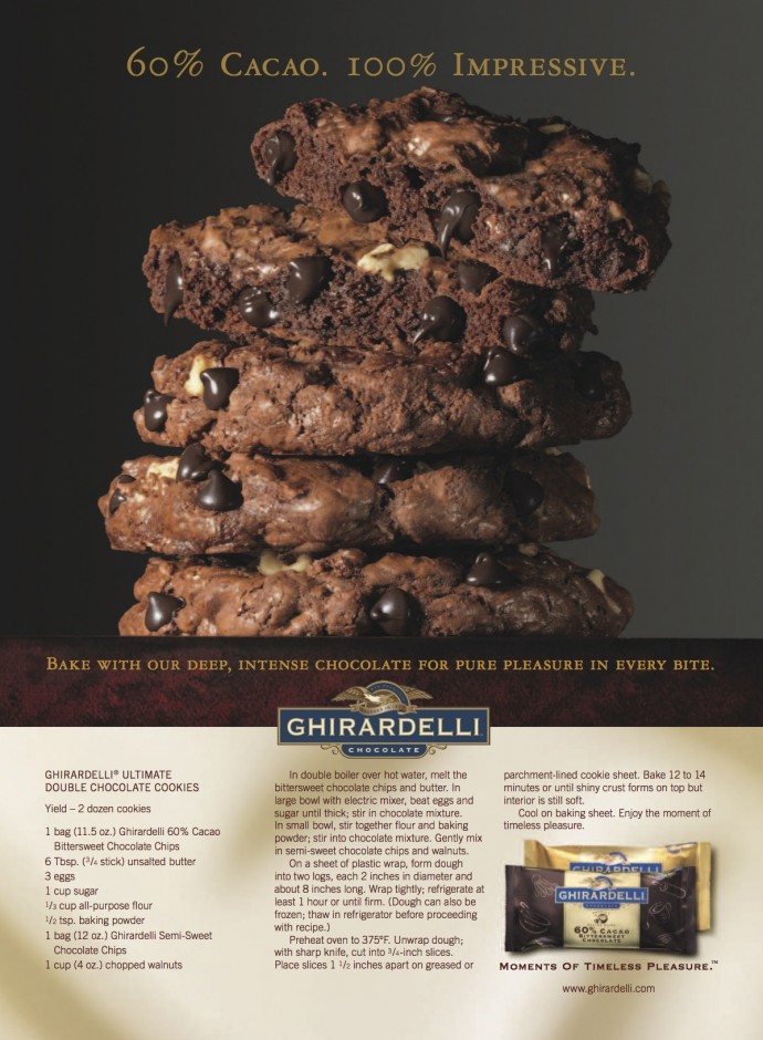 Ghirardelli Cookie Ad | SUPERADRIANME.com Ghirardelli Cookie Ad