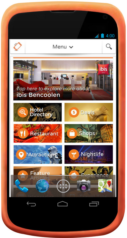ibis Bencoolen handy smartphone guest service