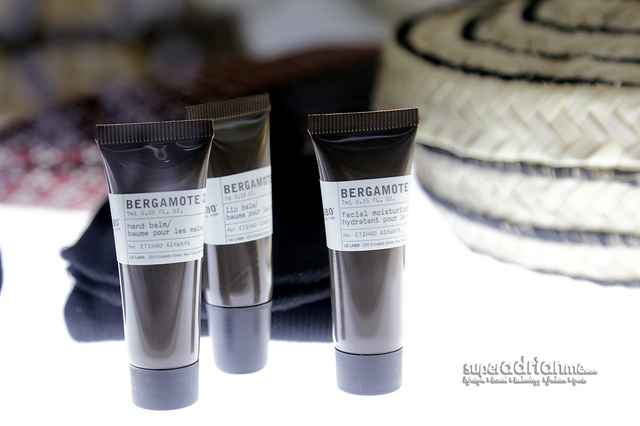 Etihad Airways First Class Le Labo amenities