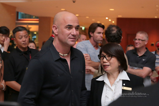 Andre Agassi in Singapore for IPTL