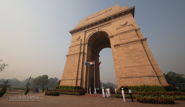 The India Gate in Delhi