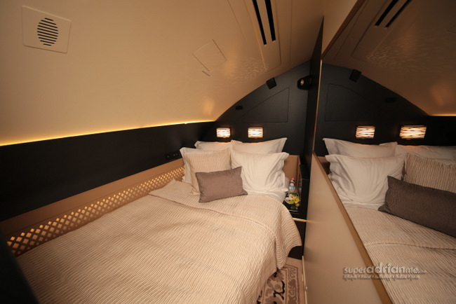 The bedroom in The Residence by Etihad