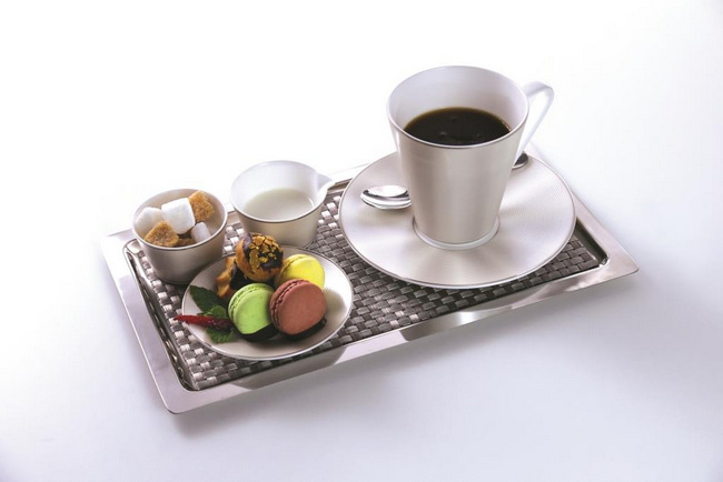 Etihad Airways First Class Café Gourmand service