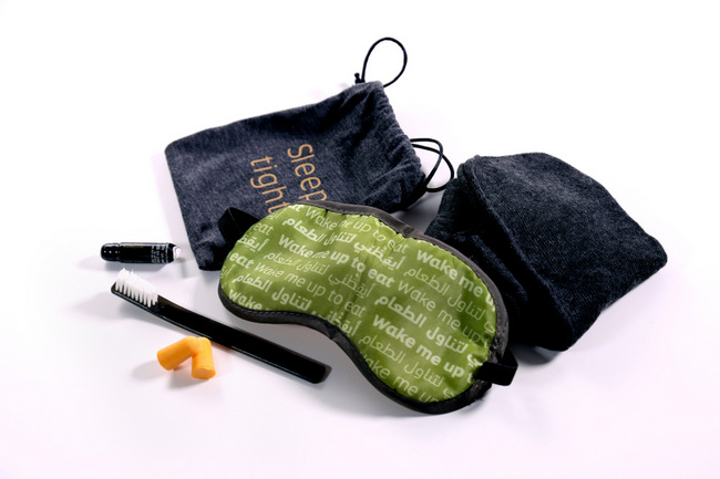 Etihad Airways Long-haul Economy Class drawstring amenity kit