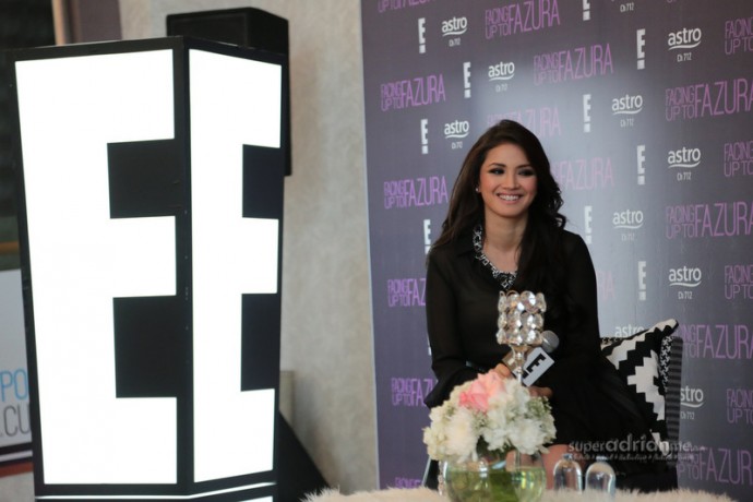 Nur Fazura at the Facing Up To Fazura Press Conference held at The Gardens Theatre in Kuala Lumpur.