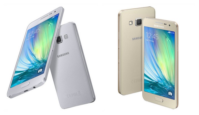 Samsung  GALAXY A3 4G Silver & Gold Singapore Price