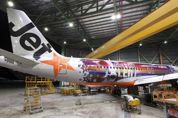 Jetstar A320 plane sports new look with the launch of Asia's Got Talent (5)