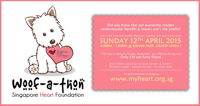 Woof-a-thon Singapore bishan fee price