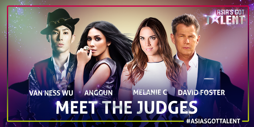Asia's Got Talent Judges - Va Ness Wu, Anggun, Mel C and David Foster