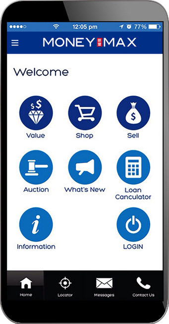 MoneyMax Online App interface
