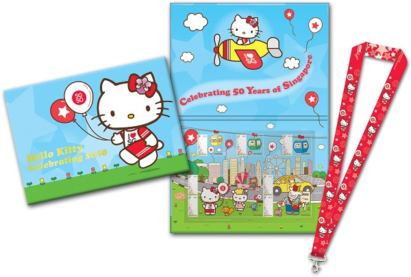 SG50 Hello Kitty Limited Edition MyStamp Folder and Lanyard Set
