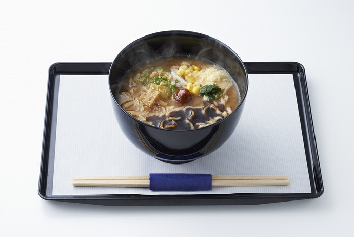 Hakata Ippudo Ramen noodles on ANA