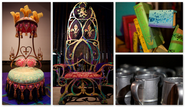 Some of the props from Beauty and the Beast,