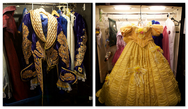 The finale costumes for the Prince and Belle in Beauty and The Beast