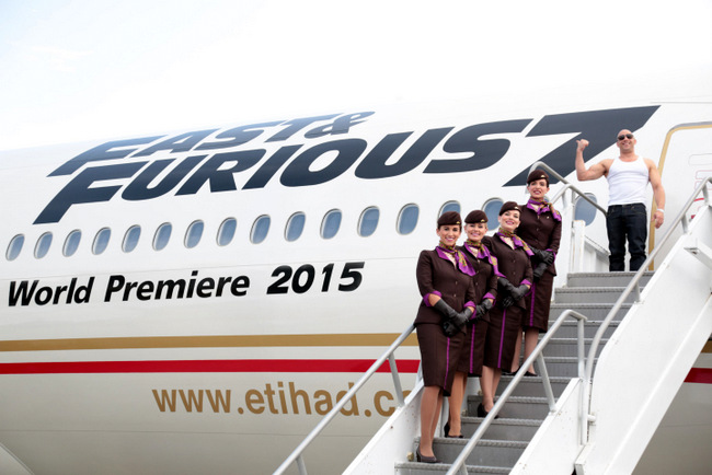 ETIHAD AIRWAYS AND UNIVERSAL PICTURES UNVEIL NEWLY-DECALED FAST & FURIOUS PLANE