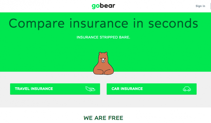 GoBear Travel and Car Insurance Comparison Site