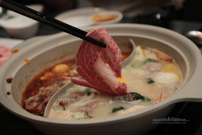 Premium meats are available at Hotpot Kingdom