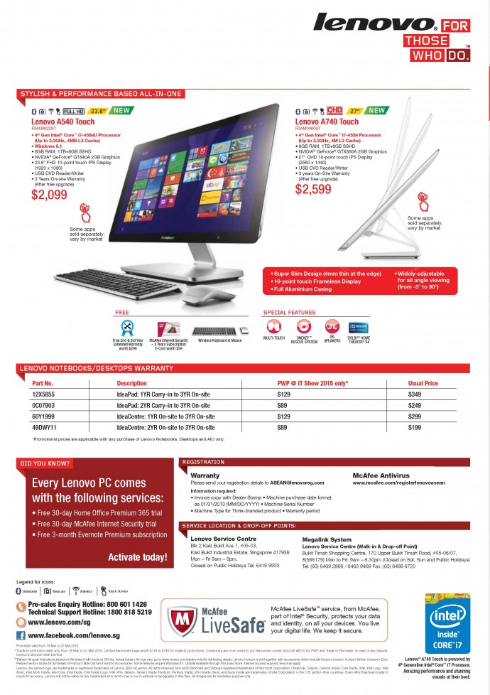 Lenovo Desktop Flyer IT Show 2015