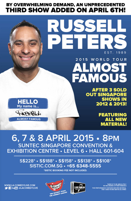 Russell Peters 2015 Singapore 3rd Show