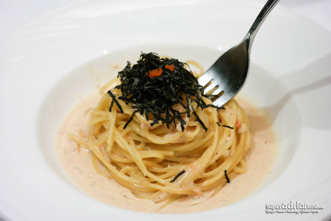 Dazzling Cafe Singapore - Mentaiko Spaghetti in Cream Sauce at S$18.90