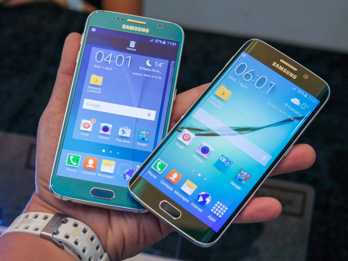 Samsung GALAXY S6 in Blue Topaz & GALAXY S6 edge in Green Emerald