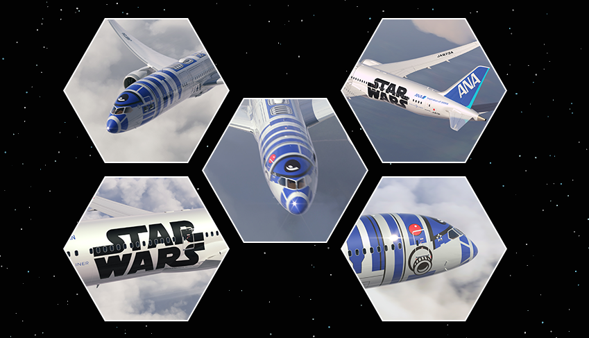 ANA Star Wars R2-D2 Livery on Boeing 787-9 Dreamliner.