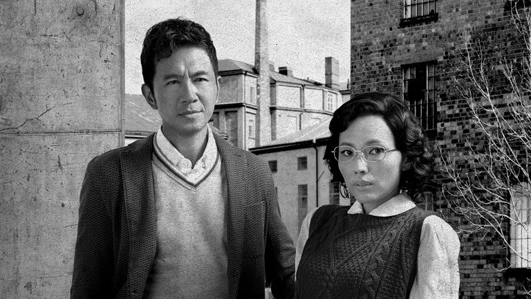Adrian as Mr. LKY, and Sharon as Mrs. Lee