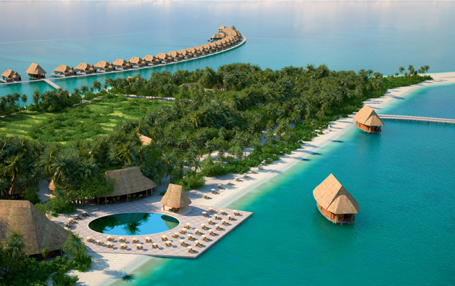 Pullman Maldives Maamutaa Resort Aerial