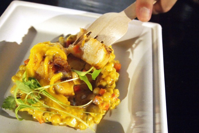 SAVOUR 2015 5 | SUPERADRIANME.com A close up of the perfect sear on that fresh Hokkaido Scallop