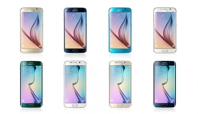 Samsung GALAXY S6 and S6 edge all colours