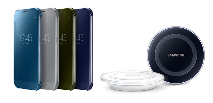 Samsung GALAXY S6 and S6 edge Clear View Cover and Wireless Charging Pad
