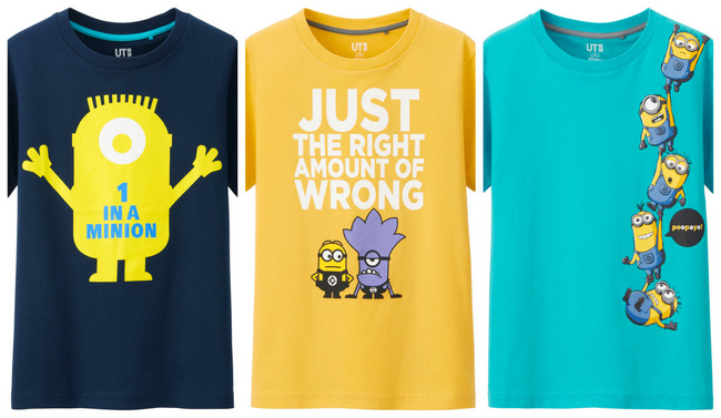 MINION UNIQLO T Shirts for Boys