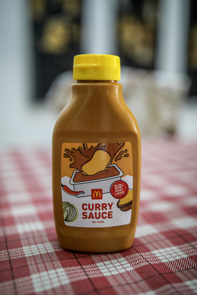 McDonald’s Limited Edition Curry Sauce Bottle and Spicy Chicken