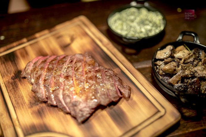 The Feather Blade Steak served Medium Rare