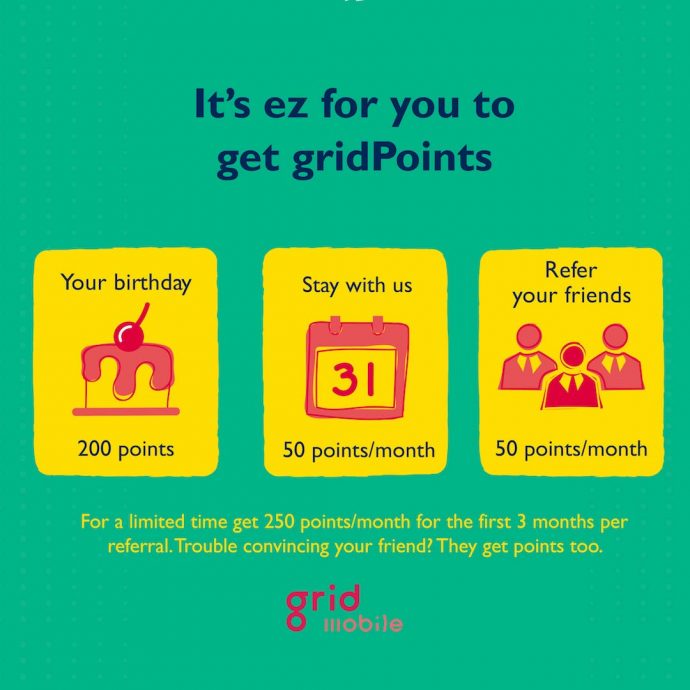 Grid Mobile data plan price review singapore new grid points