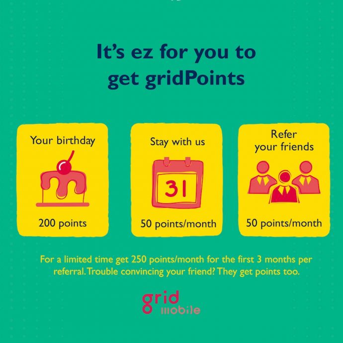 Grid Mobile data plan price review singapore new grid points | SUPERADRIANME.com Grid Mobile data plan price review singapore new grid points