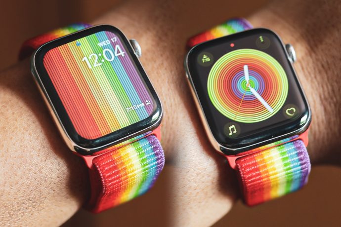 Apple Watch Pride Edition Sports Loop Watch Band Singapore rainbow price