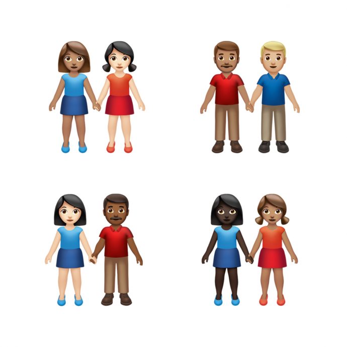 New Emojis iPhone iPad iOS Mac fall 2019 couples gay pride