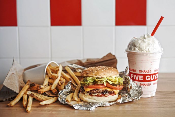 FIVE GUYS Singapore putlet opening PS Plaza Singapura