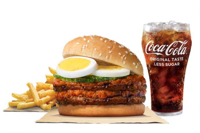 Laksa Beef Burger Value Meal (Burger King Photo)