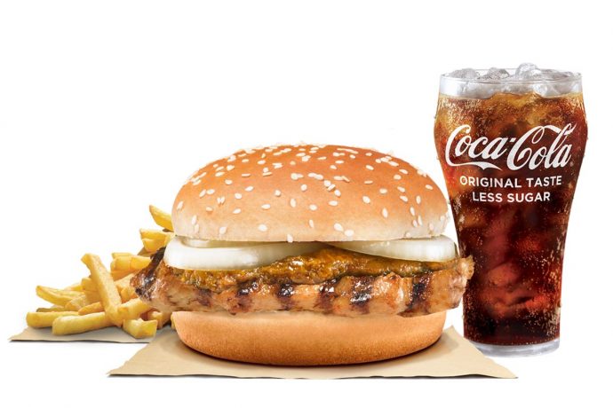 Rendang Chicken Burger Value Meal (Burger King photo)