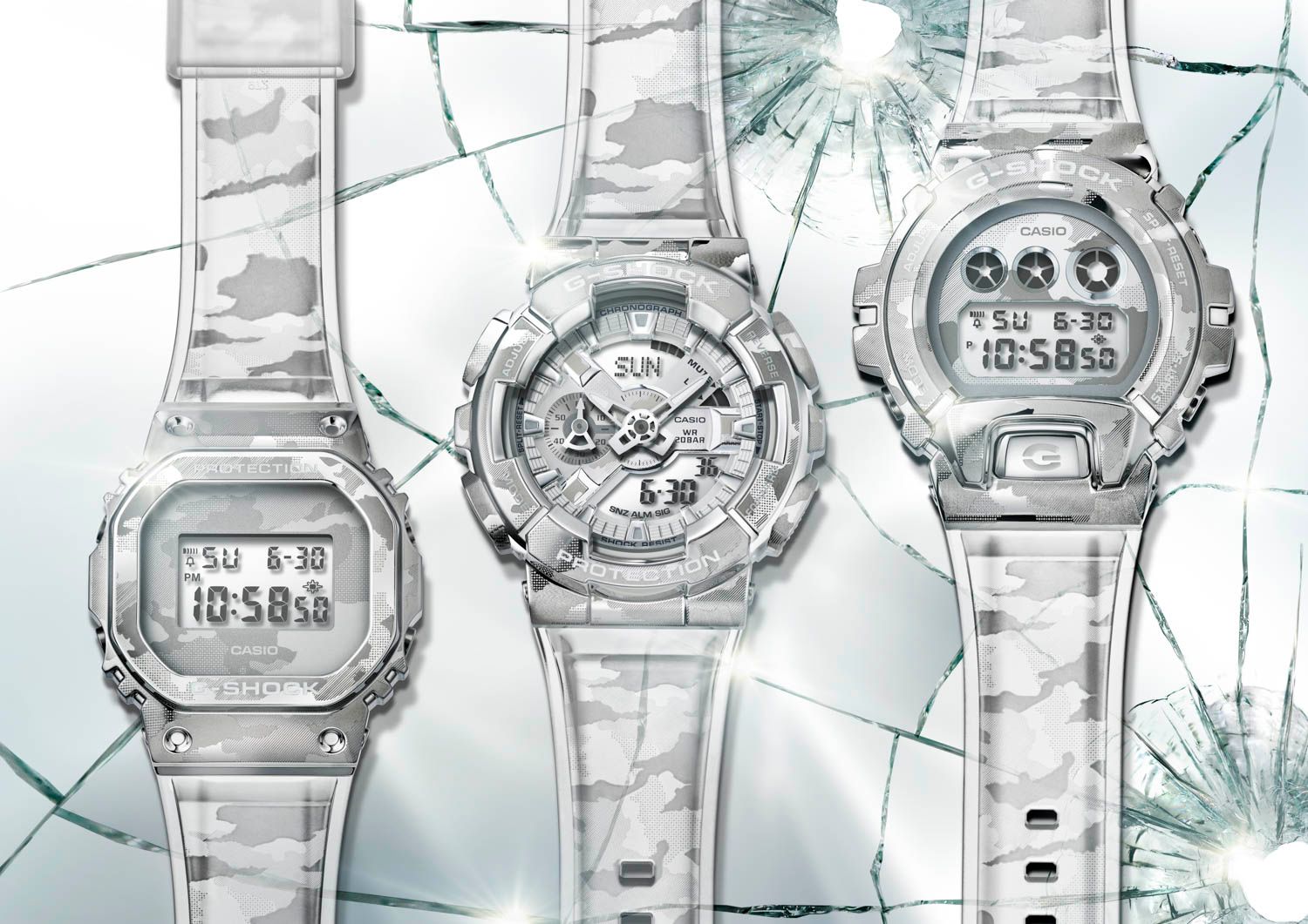 Casio Skeleton Camouflage G-Shock series