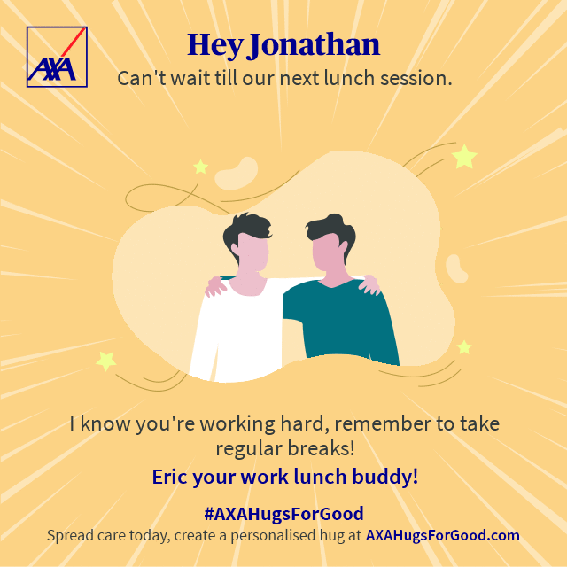 AXA_#AXAHugsForGood Challenge_Personalised Virtual Hug Example 1 | SUPERADRIANME.com