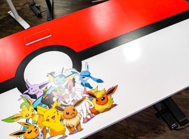 Omnidesk X Pokémon pikachu eevee evolution Ergonomic Desk Singapore price review shipping best standing desk