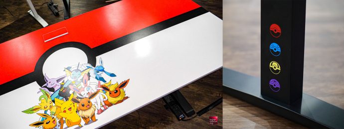 Omnidesk X Pokémon pikachu eevee evolution Ergonomic Desk Singapore price review shipping best standing desk