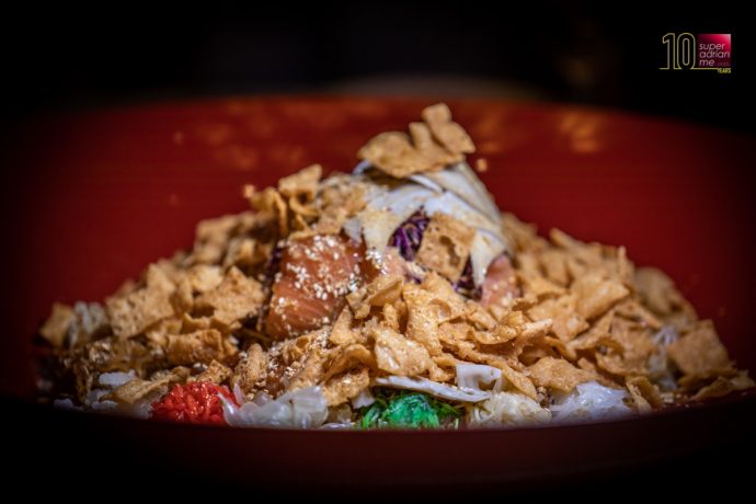 Shisen Hanten Abalone and Salmoni Yu Sheng | SUPERADRIANME.com
