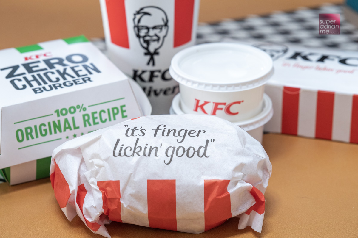 Meat Free KFC Zero Chicken Burger available till 27 January 2021